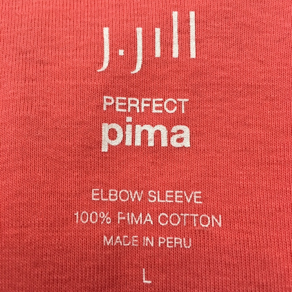 SOLD Large J. Jill Perfect Pima Elbow Length Top - Picture 3 of 8